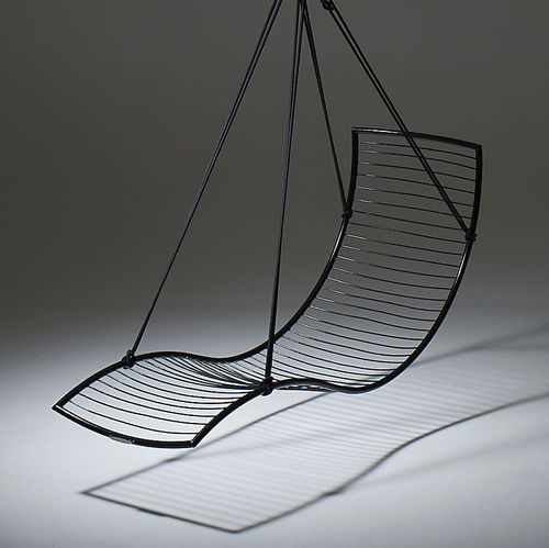 Fauteuil suspendu - CURVE - Studio Stirling - contemporain / en tissu / en acier