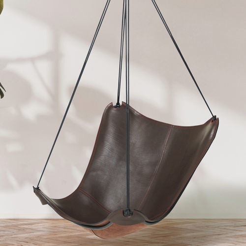 Fauteuil suspendu - SLING BUTTERFLY - Studio Stirling - contemporain / en cuir / en acier