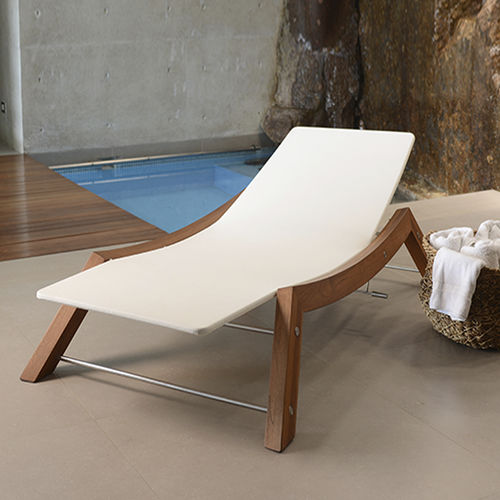Bain de soleil contemporain - WINDMASTER  - Beltempo USA - en polyester / en vinyle tissé / en teck