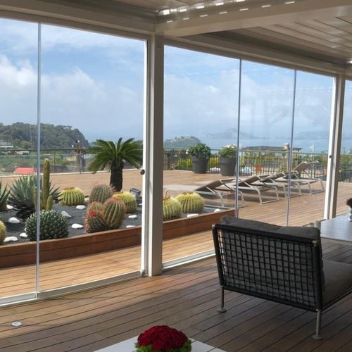 Porte d'intérieur - MULTITRACK - TODOCRISTAL - en verre / en aluminium / coulissante