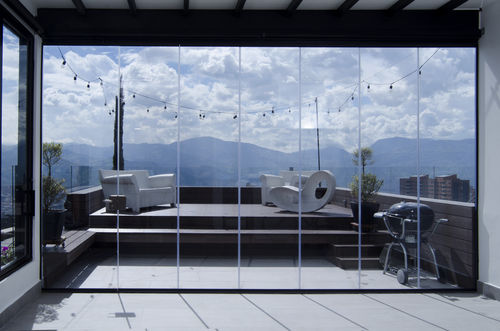 Mur-rideau en panneaux - TODOCRISTAL - TODOCRISTAL - en aluminium et en verre / transparent