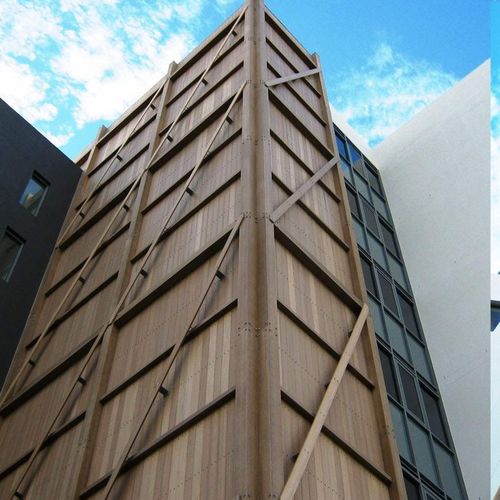 Façade ventilée en composite - Innowood - grand format