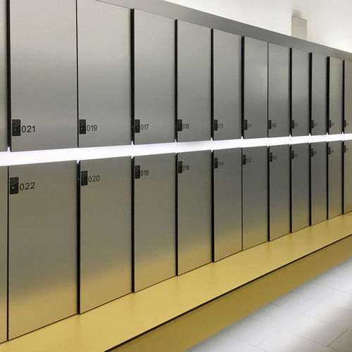 Casier de rangement en stratifié haute pression - DEBO-LOCKER-01 - DEBO - professionnel / pour établissement public / pour école