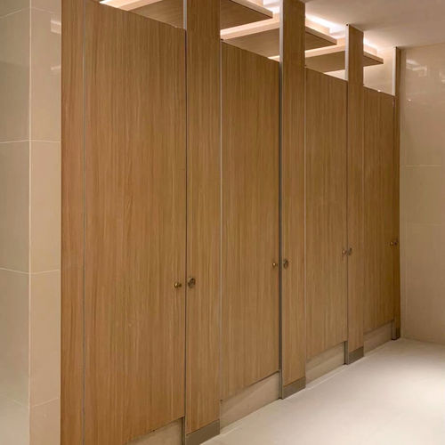 Cabine sanitaire stratifiée - DEBO-TP-05 - DEBO - en HPL / pour WC / pour établissement public