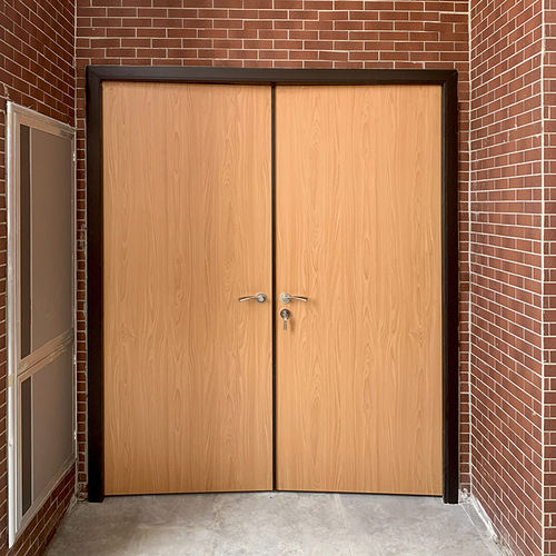 Porte d'extérieur - DEBO - en aluminium / en HPL / battante