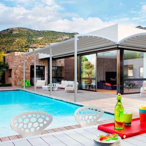Pergola autoportée - PERGODOM CLASSIC - Toscana Global - adossée / suspendue / en aluminium
