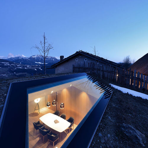 Toiture en pente - Hannes Huber GmbH - en verre / pente entre 20% et 40% / isolante rigide