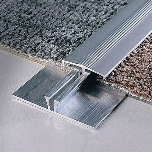 Profilé de transition en aluminium - Foshan Hero Metal Co.,Ltd.  - pour moquette / de rive / argenté