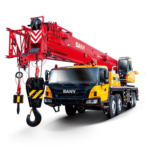 Grue télescopique - STC800S - SANY GROUP - montée sur camion / pour chantier de construction / hydraulique