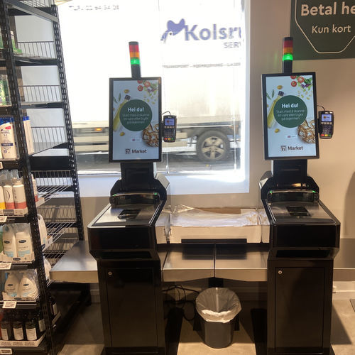 Borne de paiement pour supermarché - Custom - ML Infokiosks - au sol