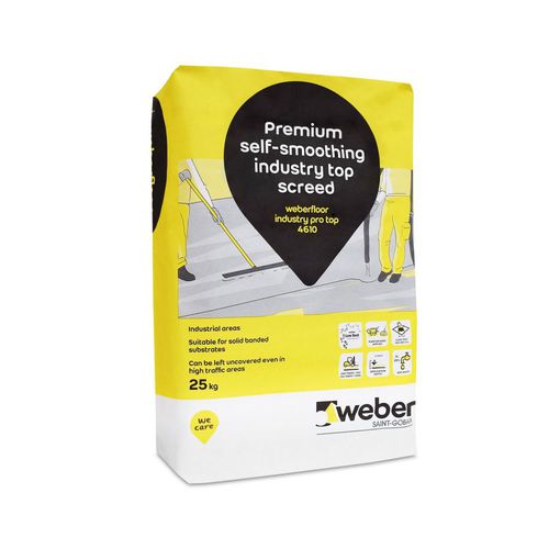 Chape autonivelante - WEBERFLOOR INDUSTRY PRO TOP 4610 - Weber - isolante / en ciment