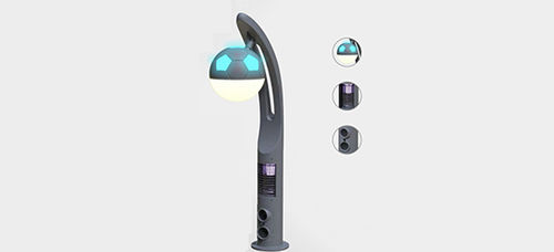 Borne d'éclairage de jardin - FOOTBALL - EXC Solar Street Light Technology Co., Ltd - contemporaine / en aluminium / infrarouge