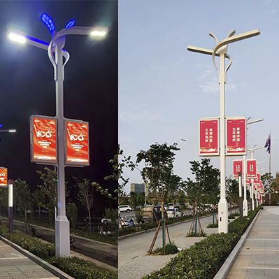 Lampadaire urbain - BANNERS & FLAGS - EXC Solar Street Light Technology Co., Ltd - contemporain / en métal / à LED
