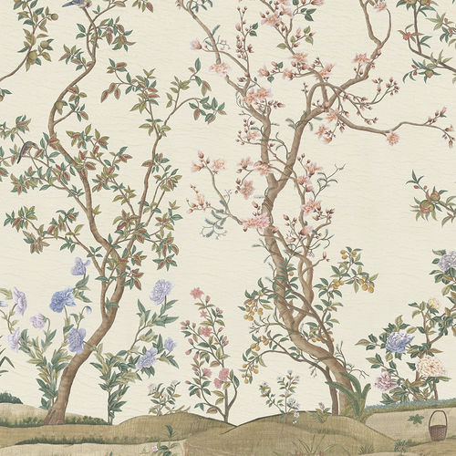 Papier peint contemporain - IMPERIAL GARDEN - Iksel Decorative Arts - en vinyle / en fibre de verre / à motif nature