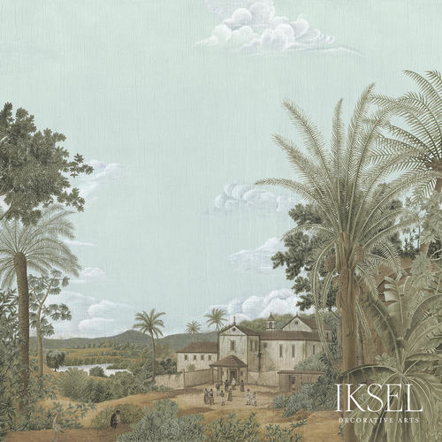 Papier peint contemporain - SC118 Brazil - Iksel Decorative Arts - en fibre de verre / en vinyle / à motif nature