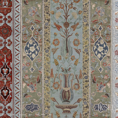 Papier peint contemporain - SC144 Rumi Gouache - Iksel Decorative Arts - panoramique / à motif géométrique / à rayures