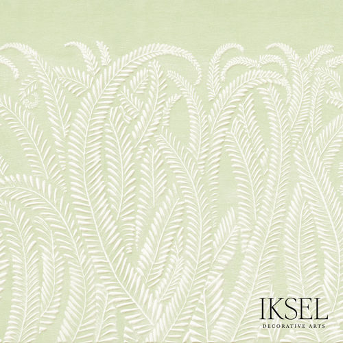 Papier peint contemporain - SC143 Art Deco Fern Sea Weed - Iksel Decorative Arts - à motif nature / à motif floral / panoramique