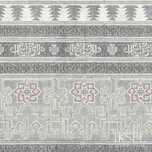 Papier peint contemporain - RW906 Alcazar Bayadere - Iksel Decorative Arts - en fibre de verre / en vinyle / à motif géométrique