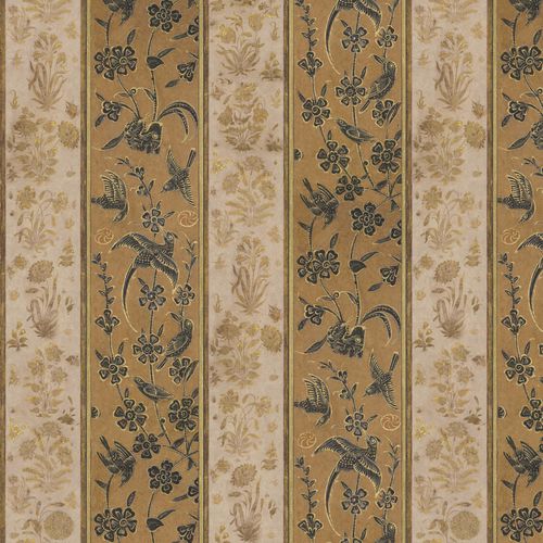 Papier peint contemporain - RW923 Delhi Stripe - Iksel Decorative Arts - en fibre de verre / en vinyle / en PVC