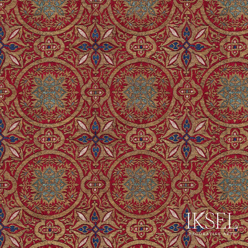 Papier peint contemporain - RW903 Granada Circles - Iksel Decorative Arts - en fibre de verre / en vinyle / en PVC