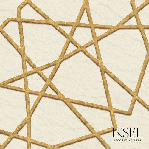 Papier peint contemporain - RW216 Mamluk Geometric - Iksel Decorative Arts - en textile non-tissé / en fibre de verre / en vinyle