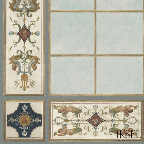 Papier peint contemporain - CE127 Directoire Ceiling II - Iksel Decorative Arts - en fibre de verre / en vinyle / panoramique