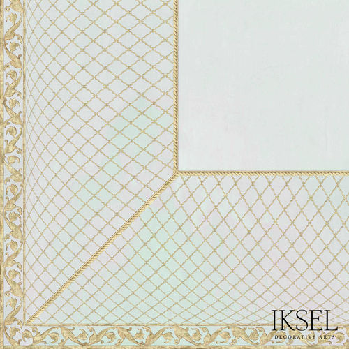 Papier peint contemporain - CE303 Rajmata Jali Ceiling - Iksel Decorative Arts - en fibre de verre / en vinyle / à motif nature