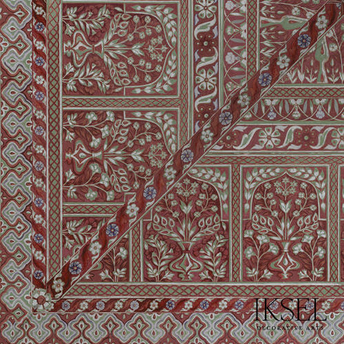 Papier peint contemporain - CE130 Ottoman Tent Mehmet Ceiling - Iksel Decorative Arts - en fibre de verre / en vinyle / à motif nature