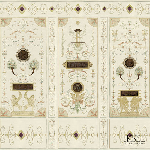 Papier peint contemporain - AR405 Directoire II - Iksel Decorative Arts - en vinyle / en fibre de verre / à motif nature