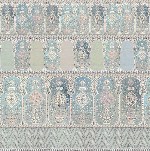 Papier peint contemporain - SC131 Ottoman Tent Pasha - Iksel Decorative Arts - en vinyle / en fibre de verre / à motif géométrique