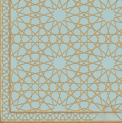 Papier peint contemporain - MAMLUK GEOMETRIC CEILING - Iksel Decorative Arts - en fibre de verre / en vinyle / à motif géométrique