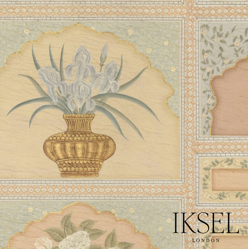 Papier peint contemporain - SC138 Ottoman Screen - Iksel Decorative Arts - en vinyle / en fibre de verre / à motif nature