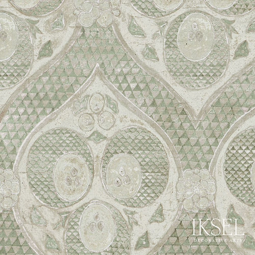 Papier peint contemporain - RW210 Ottoman Crescents - Iksel Decorative Arts - en vinyle / en fibre de verre / à motif nature