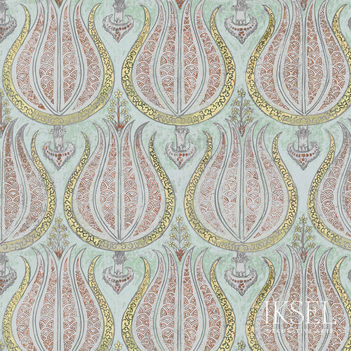 Papier peint contemporain - RW211 Plump Tulips - Iksel Decorative Arts - en vinyle / en fibre de verre / à motif nature