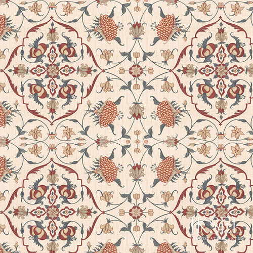 Papier peint contemporain - RW312 Shah Jahan - Iksel Decorative Arts - en vinyle / en fibre de verre / à motif nature