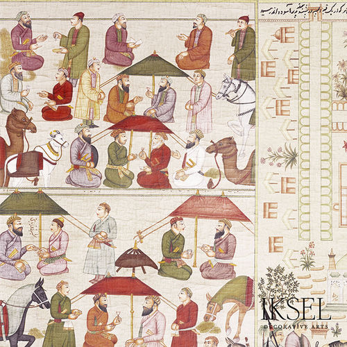 Papier peint contemporain - RW314 Pushkar - Iksel Decorative Arts - en vinyle / en fibre de verre / motif urbain