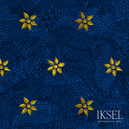 Papier peint contemporain - RW418 Palermo Stars - Iksel Decorative Arts - en vinyle / en fibre de verre / à motif géométrique