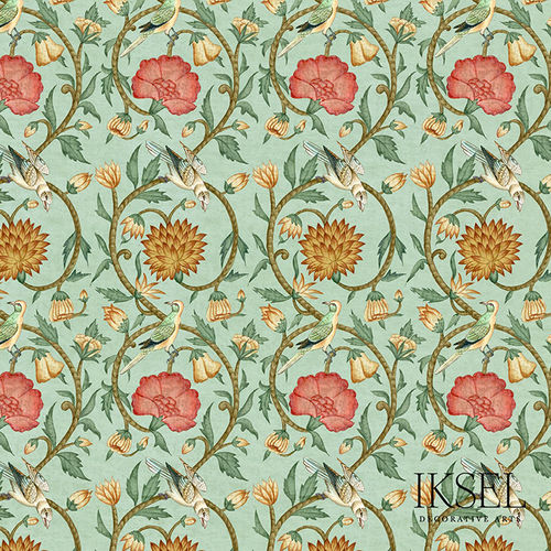 Papier peint contemporain - RW535 Shiraz - Iksel Decorative Arts - en vinyle / en fibre de verre / à motif nature