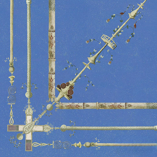 Papier peint contemporain - CE142 LIVIA'S GARDEN CEILING - Iksel Decorative Arts - en vinyle / en fibre de verre / à motif nature