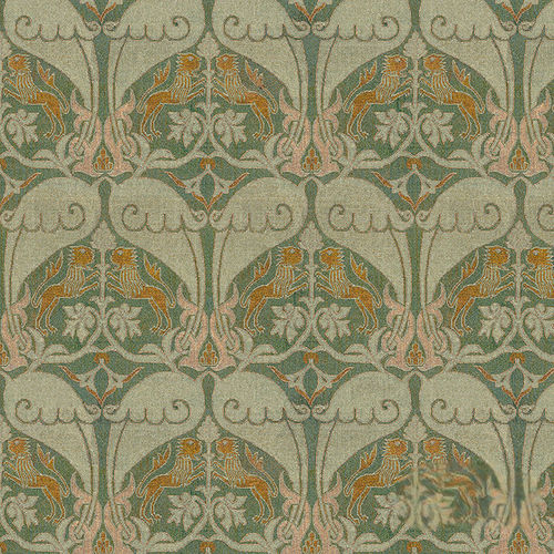 Papier peint contemporain - RW916 NASRID LIONS - Iksel Decorative Arts - en vinyle / en fibre de verre / à motif nature