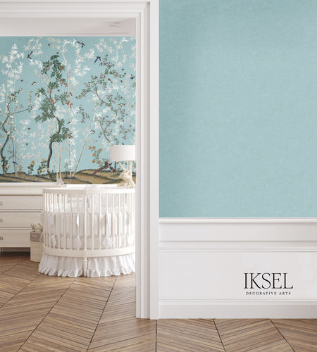 Papier peint contemporain - GR102 Scenic Background EE - Iksel Decorative Arts - en fibre de verre / en vinyle / uni