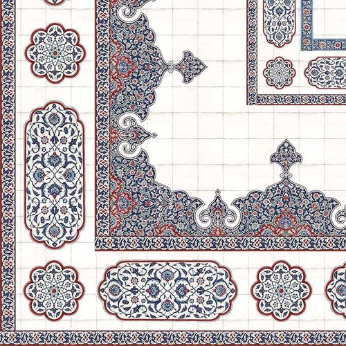 Papier peint contemporain - CE100M IZNIK MEDALLION CEILING  - Iksel Decorative Arts - en fibre de verre / en vinyle / à motif géométrique