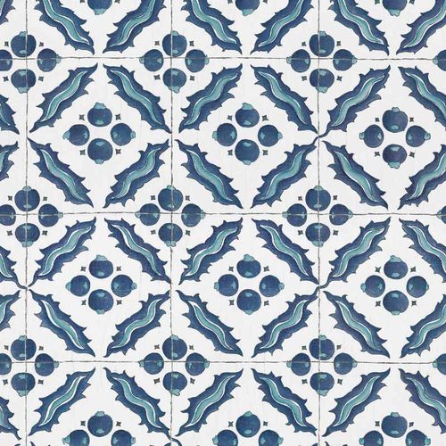 Papier peint contemporain - IZNIK K&Ouml;SEM RW126 - Iksel Decorative Arts - en fibre de verre / en vinyle / à motif géométrique