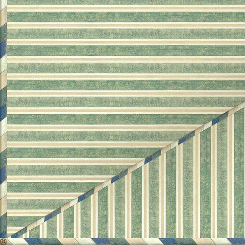 Papier peint contemporain - KUBILAI'S TENT X-CEILING CE113 - Iksel Decorative Arts - en vinyle / à rayures / vert