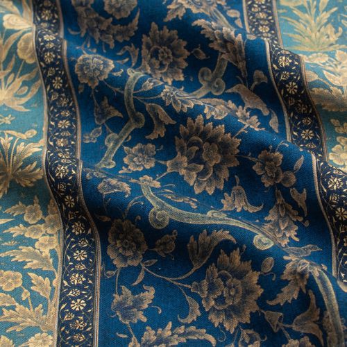 Tissu d'ameublement - NUR JAHAN STRIPE L. RF922B - Iksel Decorative Arts - pour rideaux / pour la décoration intérieure / à motif floral