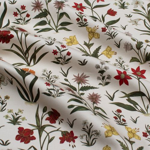 Tissu d'ameublement - MOGUL FLOWERS C. RF315B - Iksel Decorative Arts - pour rideaux / mural / à fleurs
