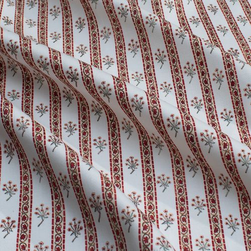 Tissu d'ameublement - BOUQUET STRIPE RF301 - Iksel Decorative Arts - pour rideaux / pour la décoration intérieure / à motif floral