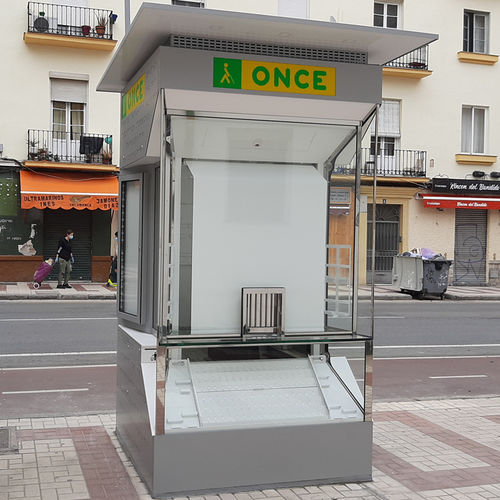 Kiosque commercial - ONCE - Primur - de loterie / d'extérieur / en métal