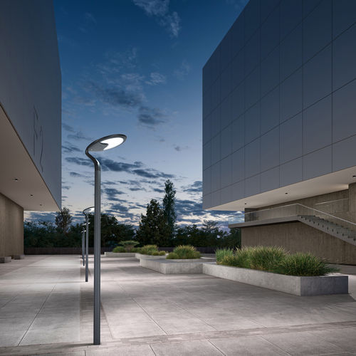 Lampadaire urbain - SOLIS - Innovations On Line Products - contemporain / en métal / à LED
