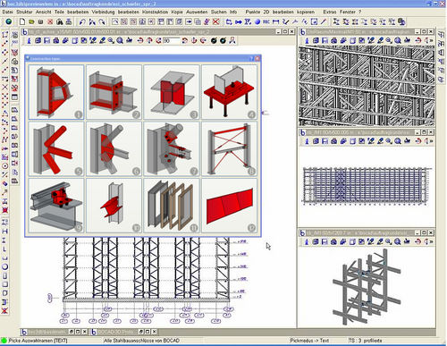 Logiciel d'analyse structurelle - 3D - BOCAD SERVICE INTERNATIONAL - pour structure en acier / 2D